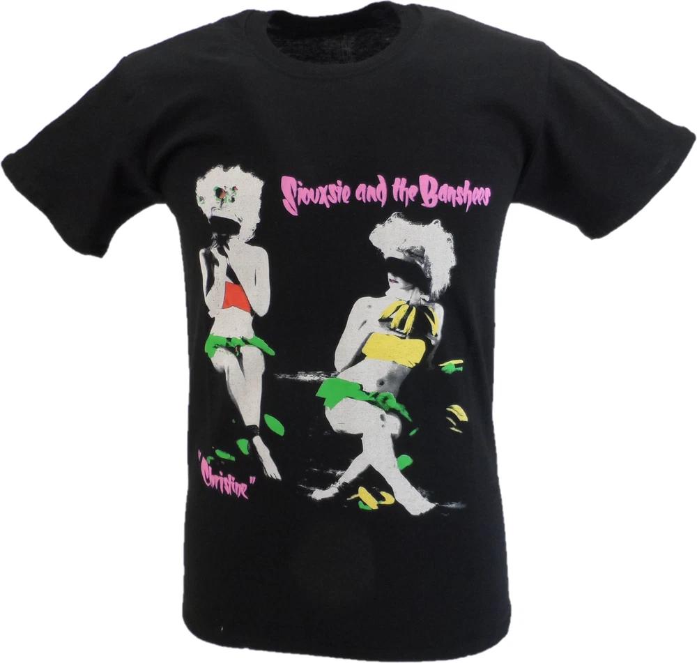 Unisexs Black Official Siouxsie and The Banshees Christine single T Shirt S