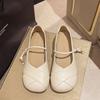 French Gentle Temperament Flat-soled Single Shoes Women's Shoes 2025 Spring New Models with Skirts Evening Wind Mary Jane Shoes Doudou Shoes