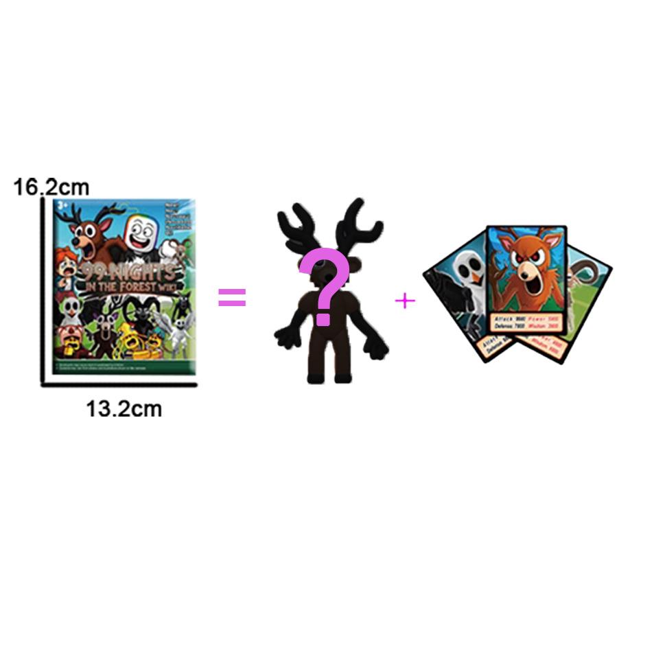 New 99 Nights In The Forest Deer Blind Box Toys Movie Stuffed Animals Fans Birthday Gifts Toys for Kids Halloween Gift