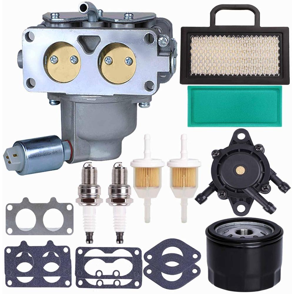 791230 carburetor, compatible with 407777 20-25 hp V-twin engine; 699709 499804 carburetor kit, suitable for John Deere MIA10632 LA150.