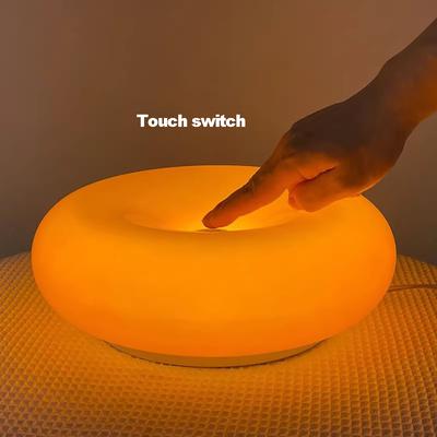 Donut Tischleuchte USB-Stecker Schlafzimmer Nachttisch Umgebungslicht Bauhaus Wohnzimmer Esszimmer dekoratives Licht