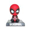 Marvel Deadpool Shaking Head Doll Car Decoration Auto Accessories Cute Model Toys Bobblehead Doll Mobile Phone Bracket Gifts