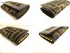 Authentic FENDI Zucca Khaki Canvas Dark Brown Leather 6pics Key Chain #a969  Pre-owned