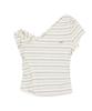 ORDINARY HOLIDAY Scarf Unbalance Sleeveless Top [Ivory]