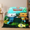 The Octonauts Barnacles Cute Cartoon Flannel Blanket Soft Warm Blanket Throw Blanket for Bedroom Living Room Bed Travel