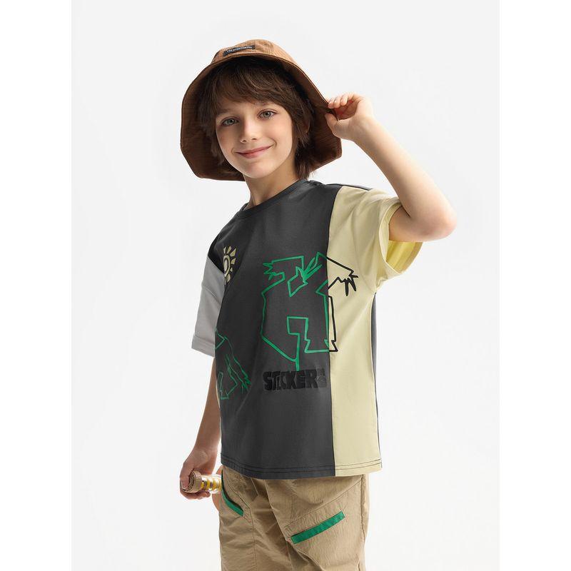 [Moisture-Absorbing and Quick-Drying] Mqd Children's Clothing Boys' Short-Sleeved T-Shirt Summer New Style Children's Color-Blocking Top