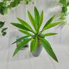 Large Realistic Artificial Fern And Plants with Green Dragon's Blood Tree Faux Foliage, UV Resistant Outdoor