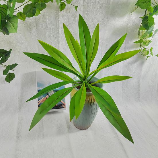 Large Realistic Artificial Fern And Plants with Green Dragon's Blood Tree Faux Foliage, UV Resistant Outdoor