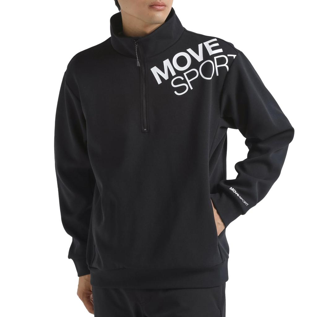 Descente Golf Amazon Exclusive Half Zip Jacket Blouson Sweat Absorbent Stretch UV CUT Easy To Move ST4FSWZ0MB [Move Sports] (UPF50+)