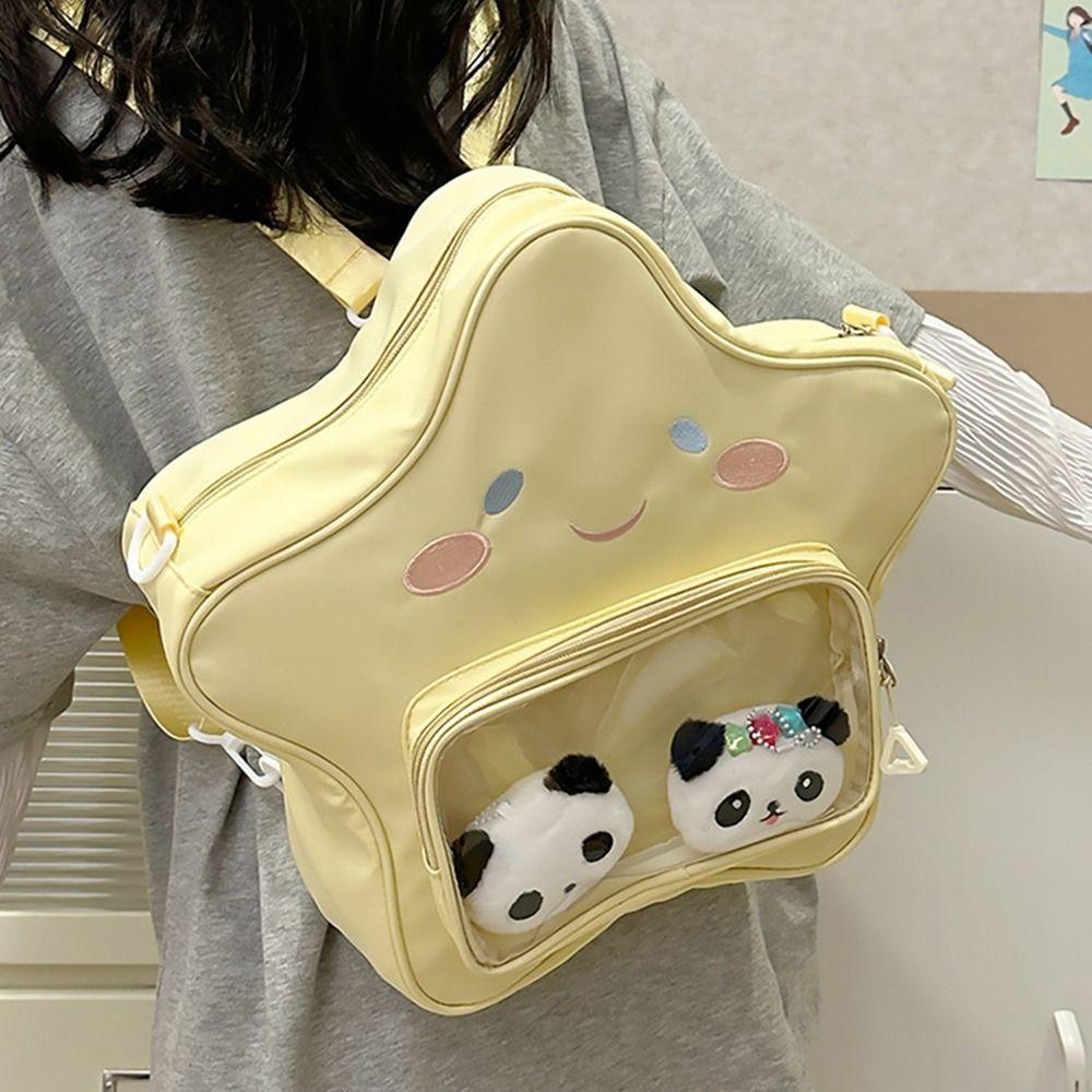 

Zipper Bag Transparent Crossbody Bag Shoulder Bag Cartoon Backpack Children