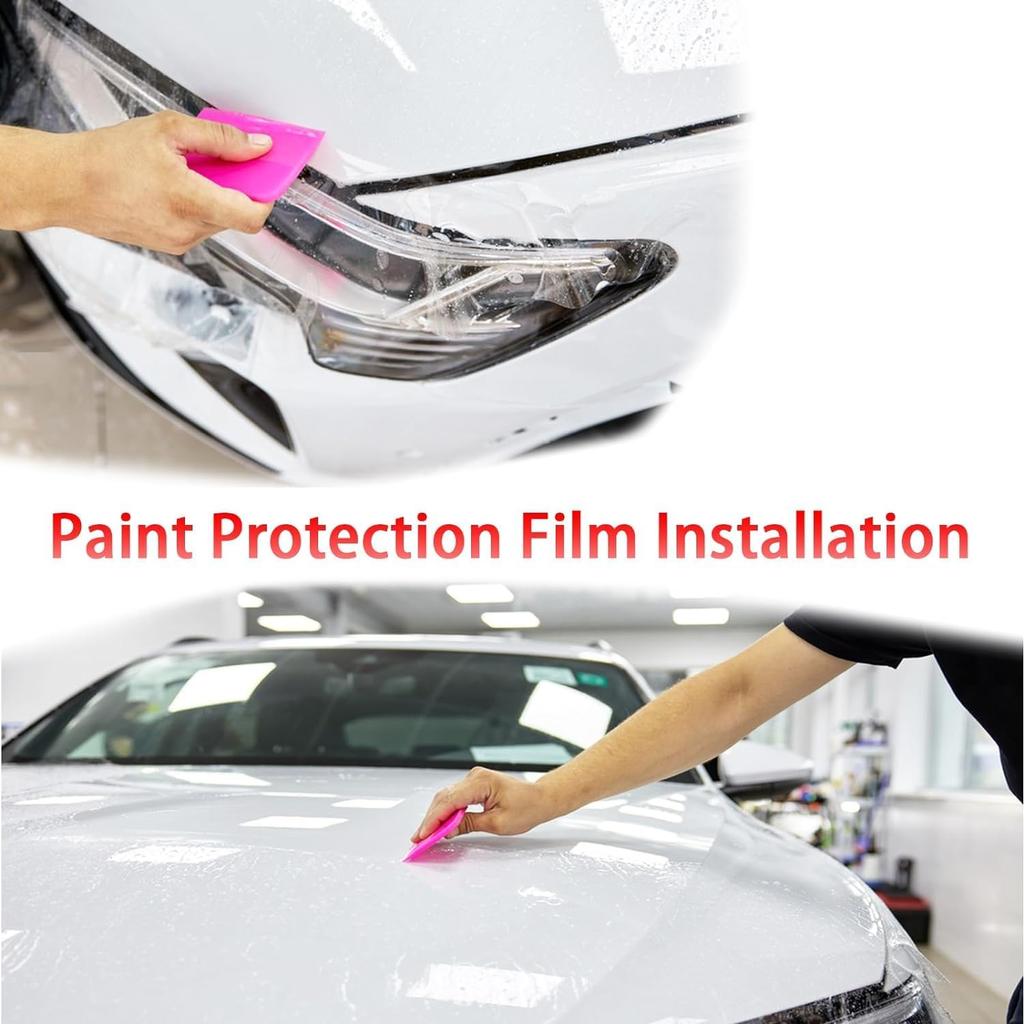 PPF Squeegee Soft TPU Rubber Squeegee Anti-Scratch PPF Film Spatula Water Wiper Blade Scraper Car Vinyl Wrap Window Tint Tools