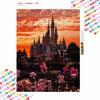 Disney Diamond Painting 5D DIY Castle Scenery Diamond Painting Art Diamond Painting Kit Adult/Beginner Gift Idea Creative Home Decor