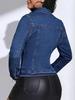 Plus Size Women's Trendy Denim Jacket for Spring, Summer, and Autumn
