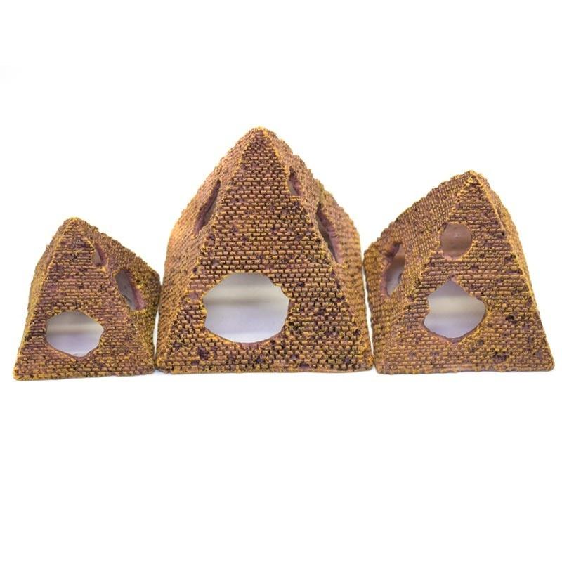 Akwarium Ornament Krajobraz Symulacja Piramida Krewetka Ryba Schronisko Dekoracja Akwarium