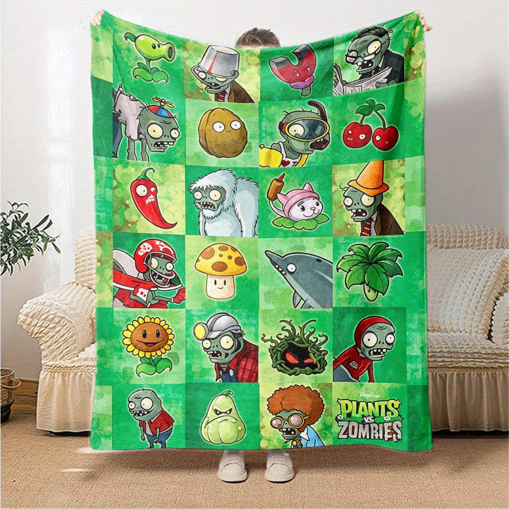 Plants Vs. Zombies Blanket Durable Comfort Great for Bedding Couch Office Chair Four Seasons Multipurpose Modern