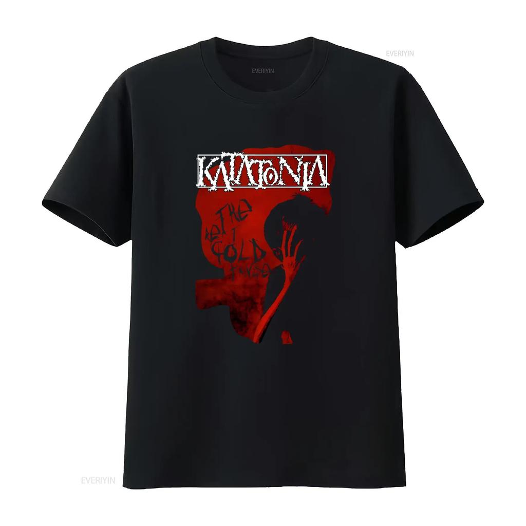 Vintage 2006 Katatonia The Great Cold Distance T Shirt for Men U565 Vintage Washed Casual Unisex Stretched Designer Clothes