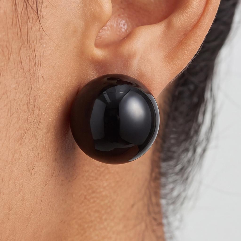 Ins Exaggerated Big Round Stud Earrings For Women French Retro Colorful Maillard Resin Earrings Fashion Party Jewelry Gifts New1