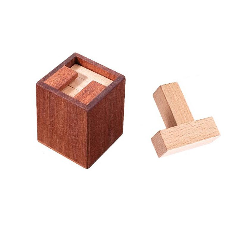 Impossible Very Difficult Wooden Brain Teaser Puzzle Box For Adults And Kids Iq Challenge Assembly Disentanglement Unique Gifts