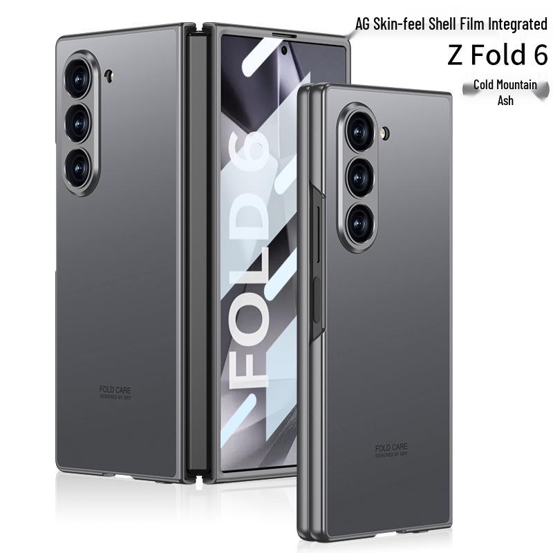 

Чехол для Samsung Z Fold 6: Поверхность AG Bright с ощущением кожи, Защитный от падений складной корпус SM-Fold6
