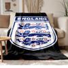 England FA Crest Soft and Comfortable Flannel Suitable for Sofas Living Rooms Outdoor Camping Travel and Also Makes a Great Anniversary Gif