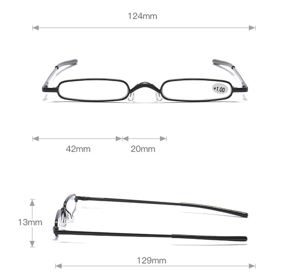 New Design Mini Superthin Reading Glasses Women Men Rectangle Full-rim Reading Glasses +0.75 To +4 Lentes Opticos Para Mujer