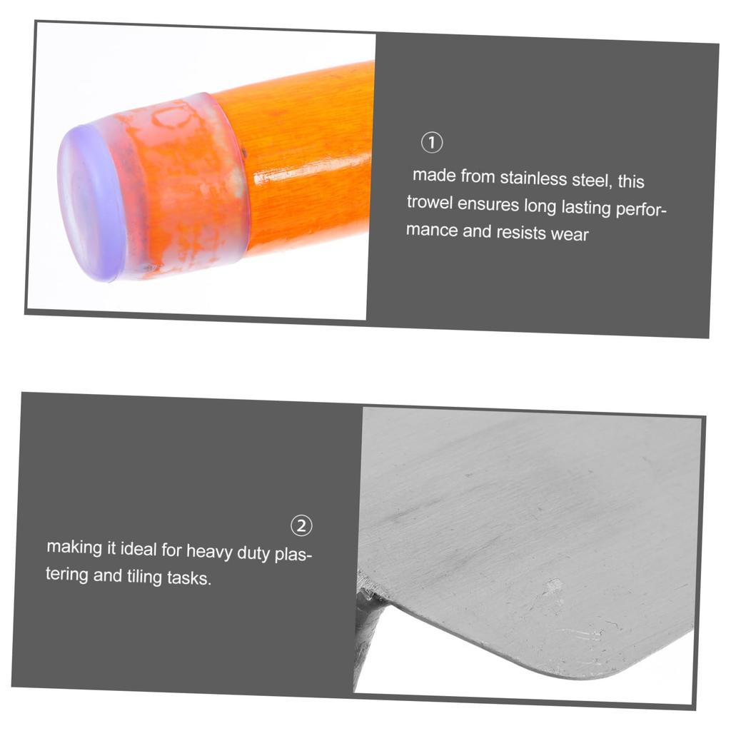 FRCOLOR Plastering Brick Scraping Grout Trowel for Concrete Finishing Knife, Tool,