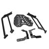 Motorcycle Rear Luggage Rack Carbon Steel Strong Load Bearing Secure Support Cargo Carrier Holder Bracket Replacement