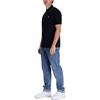 Emporio Armani SS23 Solid Color Logo Embroidered Short Sleeve Polo Shirt Men tops Navy-Blue 3R1F70-1JTKZ-09I8