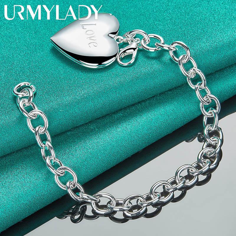 Bracciale Donna In Argento 925 Con Cuore E Zirconi – Starchenie, Simbolo Infinito E Ali