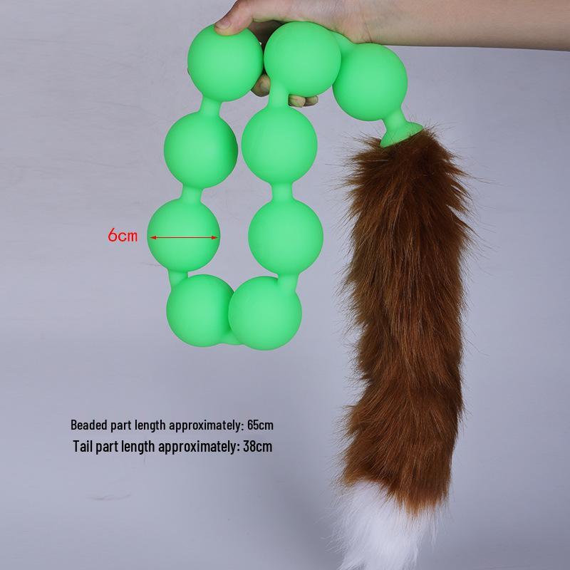 Nine Realms Silicone Egg Lanyard: Long-Tail SM Cosplay Oviposition Training Toy