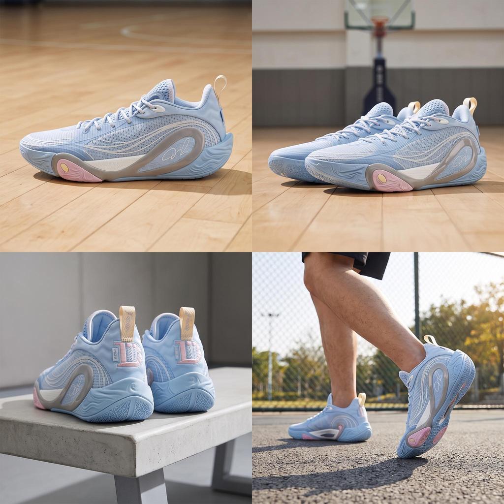 Men's Sneakers Li-Ning Li Ning DLO 1 Cushioning Abrasion Resistant Breathable Rebound Grip Low top Basketball