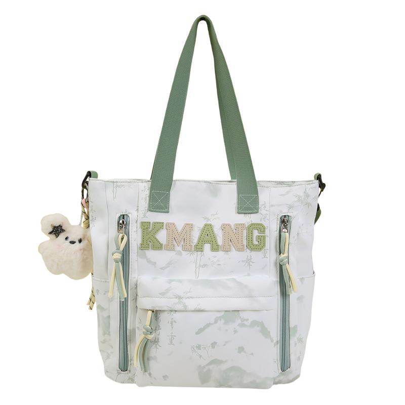 Chinese Ink Wash Backpack, Large Capacity for Students: Ideal for Girls, Boys, and College Use