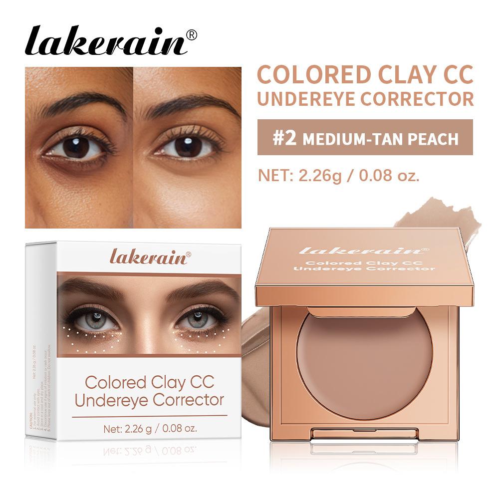 Undereye Color Correction Concealer Fine Clay Texture Brightening Smoothing Skin Waterproof Moisturizes Quick Cover Dark Circles