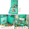 Fishing Wooden Magnetic Puzzle Toys For Childrens Educational Matching Word
