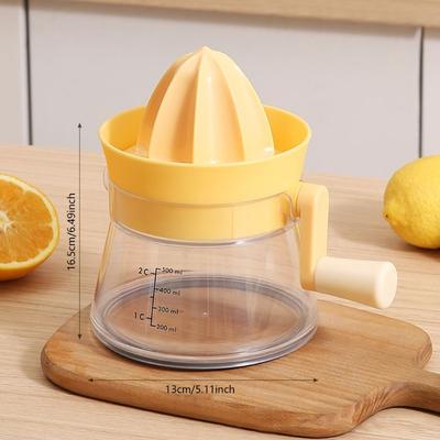 Multifunktionale Handpresse für Zitronen und Orangen Manuelle Saftpresse mit ergonomischem Griff Zitruspresser
