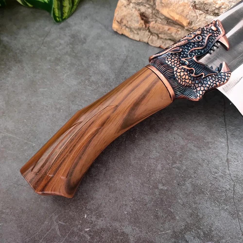 Cleaver Butcher Knife Chef Chopping Vegetable Meat Cleaver Knife Stainless Steel Knives Hand Forge Plastic Handle Kitchen Knives