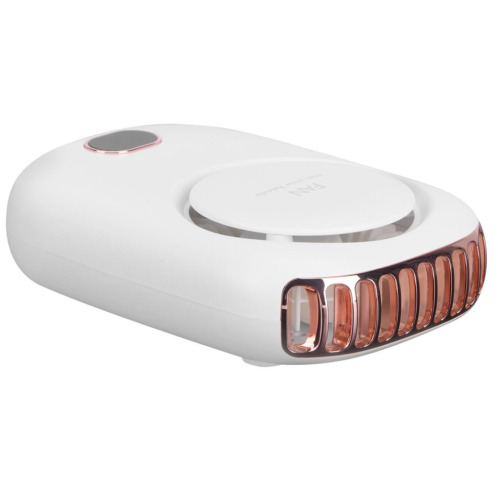 Mini Electric Fan Portable USB Charging Neck Hanging Bladeless Fan for Outdoor Sports Travel