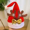 Christmas Red Plush Santa Hat Women Holiday Party Decoration