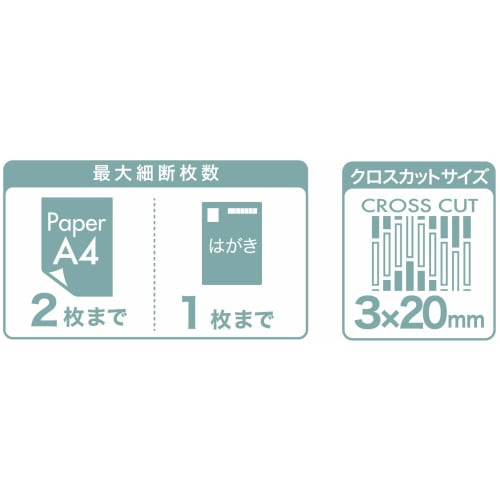 Nakabayashi Kurukiru Cross Hand Shredder White Z3009