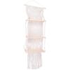 M-Modern-Boho Macrame Wall Hanging Shelf 3 Tier Handmade Woven Tassel Wood Organizer Shelves Wall Floating Hanger For Home Decor