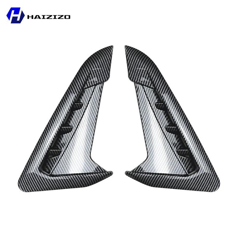 For BMW X3 X4 G01 G02 2018- Car Front Fender Side Gill Carbon Fiber Modified Accessories High Gloss Black Decorative Frame