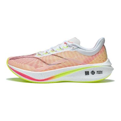 Li Ning Feidian 3.0 Challenger Versatile Shock Absorbing Non-Slip Wear-Resistant Low-Top Running Shoes Women Sneaker Pink White ARMT038-1