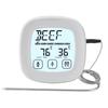 Digital Food Thermometer, BBQ Grill Mt Thermometer with Timer, 9 Preset Modes, 5 Doneness Levels, Temperature Alarm, Backlight, Magnetic Base