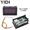 5/10pcs Digital 0.56 Ammeter Voltmeter DC 4.5-30V 0-100V AC 30-500V 10-600V Voltage Amp Meter Detector Monitor Calibrate Reading
