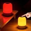 Rote Bernsteinfarbene LED-Nachtlicht Touch-Steuerung Wiederaufladbar Nachttisch-Umgebungslicht Kein Blaulicht für Schlafzimmer