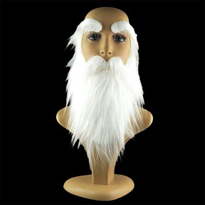 Party Leistung Requisiten Santa Claus Weiß Bart Weiß Augenbrauen Set Hallowee