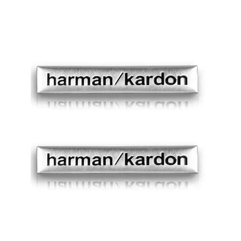 3D Aluminium Harman/Kardon Abzeichen Emblem Auto Audio Aufkleber Für BMW Mercedes Benz AMG Alfa Romeo Renault Mazda Toyota Ford Lada
