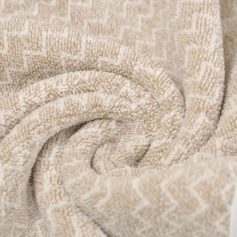 Cationic Double-sided Coral Fleece Towel Is Not Easy To Lose Hair, Face Towel, Dry Hair, Bath and Water Absorption 5A Antibacterial Towel