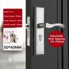 Modern Door Lever Handle With Lock, Keyed Entry, for Interior Doors, Polished Stainless Steel Finish Privacy Door Knob Lock Set