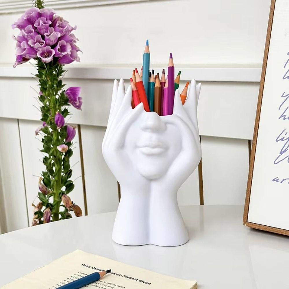 Styling Design Office Desk Pen Holder Multi Functional Decorative Vase Holder  Office Organizer